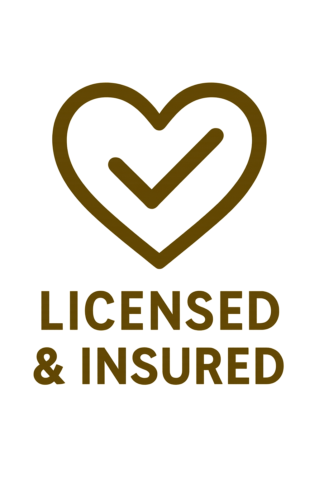 licensed and insured stamp